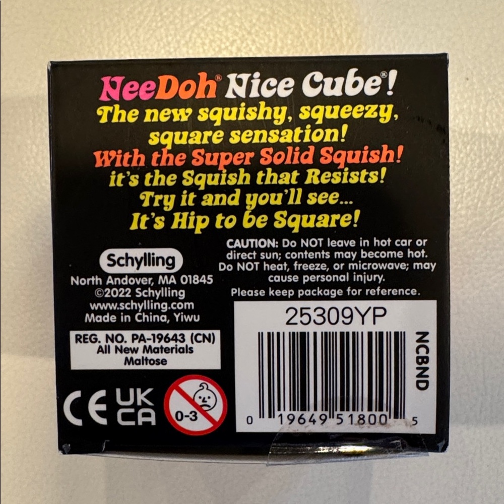 SHIPS TODAY! Nee Doh Nice Cube Blue Squishy Easter Fidget TikTok Viral Toy NEW - Picture 3 of 3
